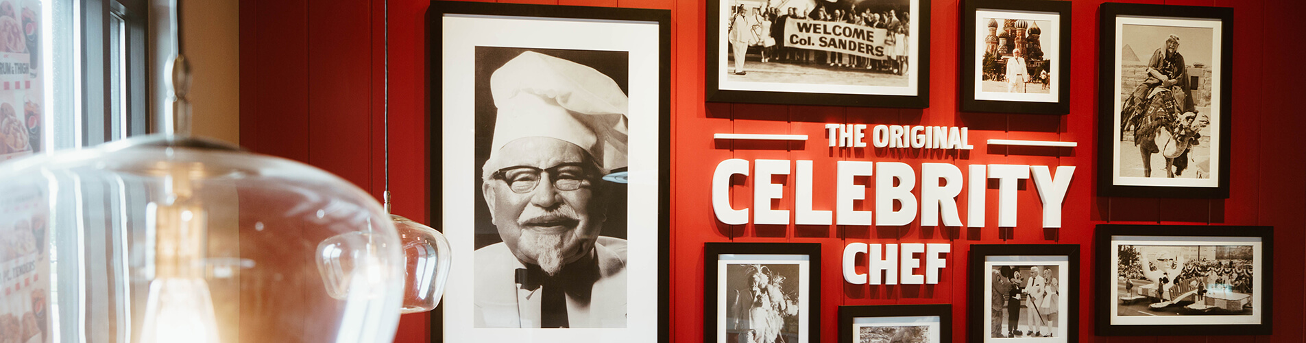 KFC Celebrity Chef wall