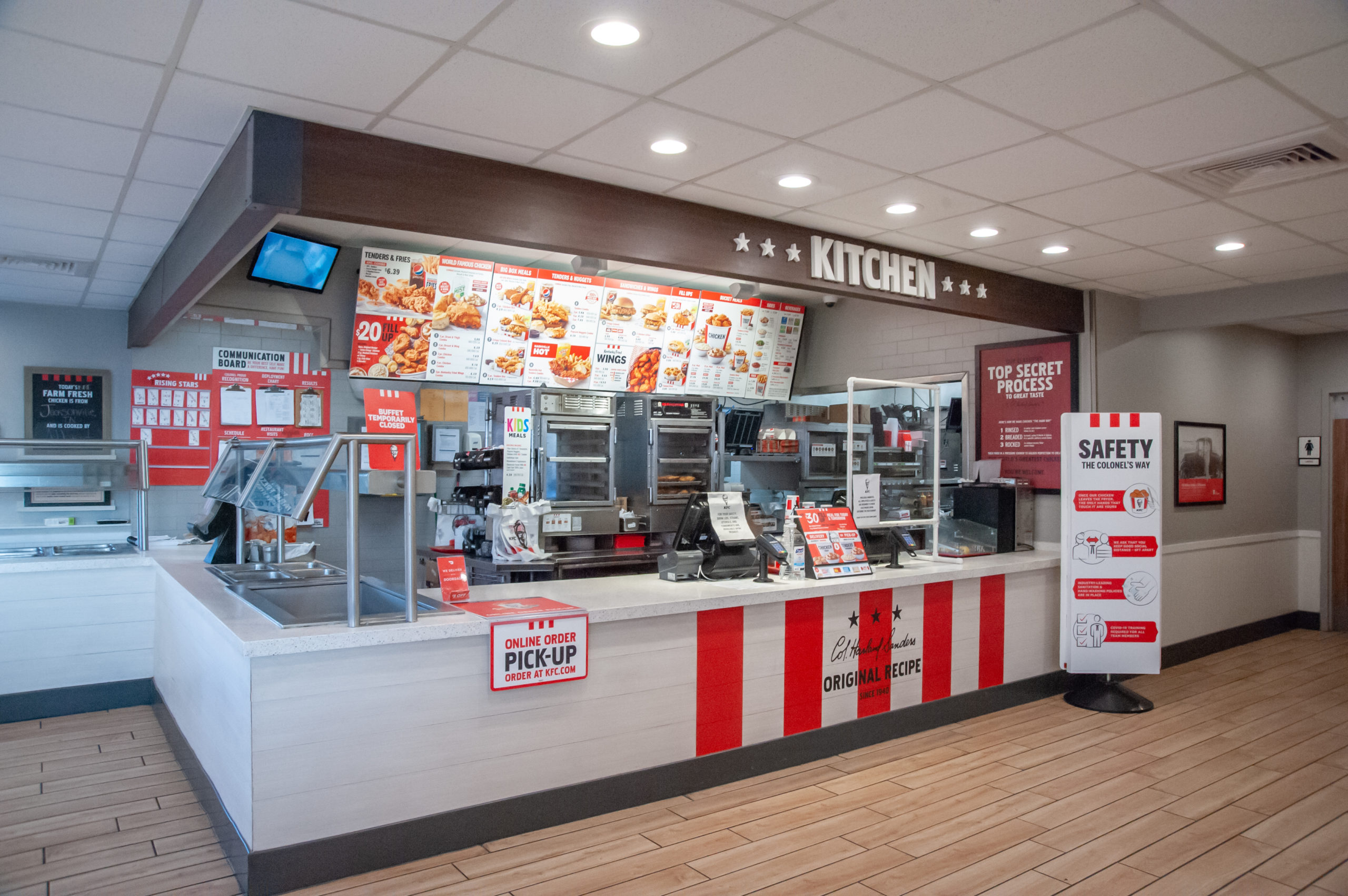 KFC ordering counter